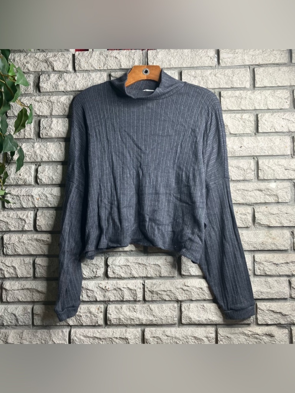 Lucky Brand Long Sleeve Mock Neck Top